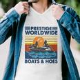 Prestige Worldwide Boats And Hoes Retro Vintage Tshirt Men V-Neck Tshirt