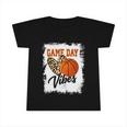 Bleached Game Day Vibes Basketball Fan Mom Grandma Auntie Cute Gift Infant Tshirt