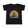 Leopard Rainbow Teacher Life Teaching Last Day Of School Infant Tshirt