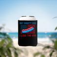 4Th Of July Hot Diggity Dog I Love The Usa Funny Hot Dog Can Cooler
