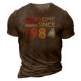 38Th Birthday 1984 Made In 1984 Awesome Since 1984 Birthday Gift 3D Print Casual Tshirt Brown