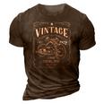 50Th Birthday 1972 Gift Vintage Classic Motorcycle 50 Years 3D Print Casual Tshirt Brown