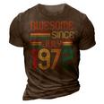 Awesome Since July 1972 Vintage 50Th Birthday 50 Years Old 3D Print Casual Tshirt Brown