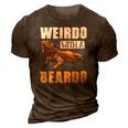 Bearded Dragon Weirdo With A Beardo Reptiles 3D Print Casual Tshirt Brown