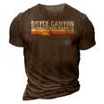 Bryce Canyon National Park - Utah Camping Hiking 3D Print Casual Tshirt Brown