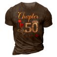Chapter 50 Years Est 1972 50Th Birthday Red Rose Wine Crown 3D Print Casual Tshirt Brown