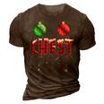 Chest Nuts Christmas T Matching Couple Chestnuts V2 3D Print Casual Tshirt Brown