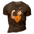 Chinese Woman &8211 Tiger Tattoo Chinese Culture 3D Print Casual Tshirt Brown