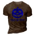 Cool Trick Or Treat Blue Autism Awareness Pumpkin Halloween 3D Print Casual Tshirt Brown