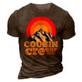 Cousin Crew Kids Matching Camping Group Cousin Squad 3D Print Casual Tshirt Brown