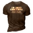 Crossword Go F Yourself Would You Like To Buy A Vowel 3D Print Casual Tshirt Brown