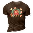 Doctor Reindeer Chop Cotton Candy Pirate Flag Jolly Roger 3D Print Casual Tshirt Brown