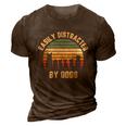 Easily Distracted By Dogs Shirt Funny Dog Dog Lover Graphic Design Printed Casual Daily Basic 3D Print Casual Tshirt Brown