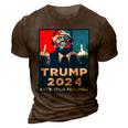 Funny Anti Biden Donald Trump Fuck Your Feelings 3D Print Casual Tshirt Brown