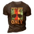 Funny Back To Schol Fourth Grade Vibes Only 3D Print Casual Tshirt Brown