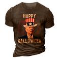 Funny Joe Biden Happy Halloween For Fourth Of July V2 3D Print Casual Tshirt Brown