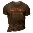 I Survived My Wifes Phd Dissertation For Husband 3D Print Casual Tshirt Brown