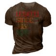 Legend Since July 1972 50Th Birthday 50 Years Old Vintage 3D Print Casual Tshirt Brown
