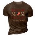 Military Mom I Raised My Hero America Gift American Armed Forces Gift 3D Print Casual Tshirt Brown