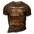 Navy Veteran Grandma 3D Print Casual Tshirt Brown