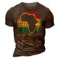 One Month Cant Hold Our History Pan African Black History  3D Print Casual Tshirt Brown