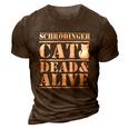 Physicists Scientists Schrödingers Katze Cool Gift 3D Print Casual Tshirt Brown
