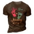 Pink Or Blue Mummy Loves You Gift 3D Print Casual Tshirt Brown