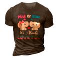 Pink Or Blue We Always Love You Funny Elephant Gender Reveal Gift 3D Print Casual Tshirt Brown