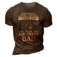 Proud Air Force Dad I Raised Mine 3D Print Casual Tshirt Brown