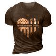 Proud Air Force Sister Pride Military Family Heart 3D Print Casual Tshirt Brown