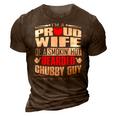 Proud Wife Of A Hot Bearded Chubby Guy 3D Print Casual Tshirt Brown