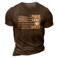 Raise Lions Not Sheep American Patriot Patriotic Lion Tshirt Graphic Design Printed Casual Daily Basic 3D Print Casual Tshirt Brown
