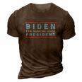 Republican Gag Gift Funny Joe Biden 3D Print Casual Tshirt Brown