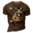 Rescue Save Love - Cute Animal Rescue Dog Cat Lovers 3D Print Casual Tshirt Brown