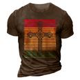 Retro Christian Gift Vintage Catholic Cross Christianity Great Gift 3D Print Casual Tshirt Brown