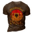 Retro Prost  Men Women German Eagle Vintage Oktoberfest  3D Print Casual Tshirt Brown