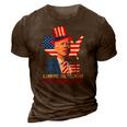 Running The Country Is Like Riding A Bike Anti Biden 3D Print Casual Tshirt Brown