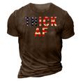 Thick Af Funny Cute Workout Fitness Gym Distressed Grunge  3D Print Casual Tshirt Brown