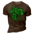 Womens St Patricks Day Shamrock Lucky Green  3D Print Casual Tshirt Brown