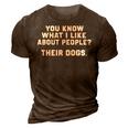 You Know What I Like V2 3D Print Casual Tshirt Brown