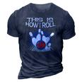 10Th Birthday Bowling Boys Funny Bday Party 3D Print Casual Tshirt Navy Blue