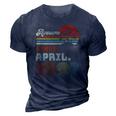 31 Years Old Awesome Since April 1992 31St Birthday 3D Print Casual Tshirt Navy Blue