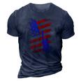 4Th Of July Usa Flag American Patriotic Statue Of Liberty 3D Print Casual Tshirt Navy Blue