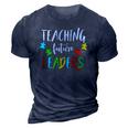Autism Teacher Design Gift For Special Education 3D Print Casual Tshirt Navy Blue