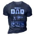 Being A Dad - Letting Her Shoot 3D Print Casual Tshirt Navy Blue