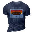 Best Of 1972 Casette Tape Retro 50Th Birthday 50 Years Old 3D Print Casual Tshirt Navy Blue