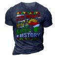 Black History Month One Month Cant Hold Our History 3D Print Casual Tshirt Navy Blue