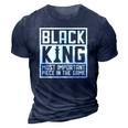 Black King The Most Important Piece In The Game African Men 3D Print Casual Tshirt Navy Blue