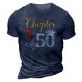 Chapter 50 Years Est 1972 50Th Birthday Red Rose Wine Crown 3D Print Casual Tshirt Navy Blue