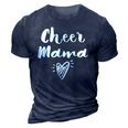 Cheerleader Mom Gifts- Womens Cheer Team Mother- Cheer Mom Pullover 3D Print Casual Tshirt Navy Blue
